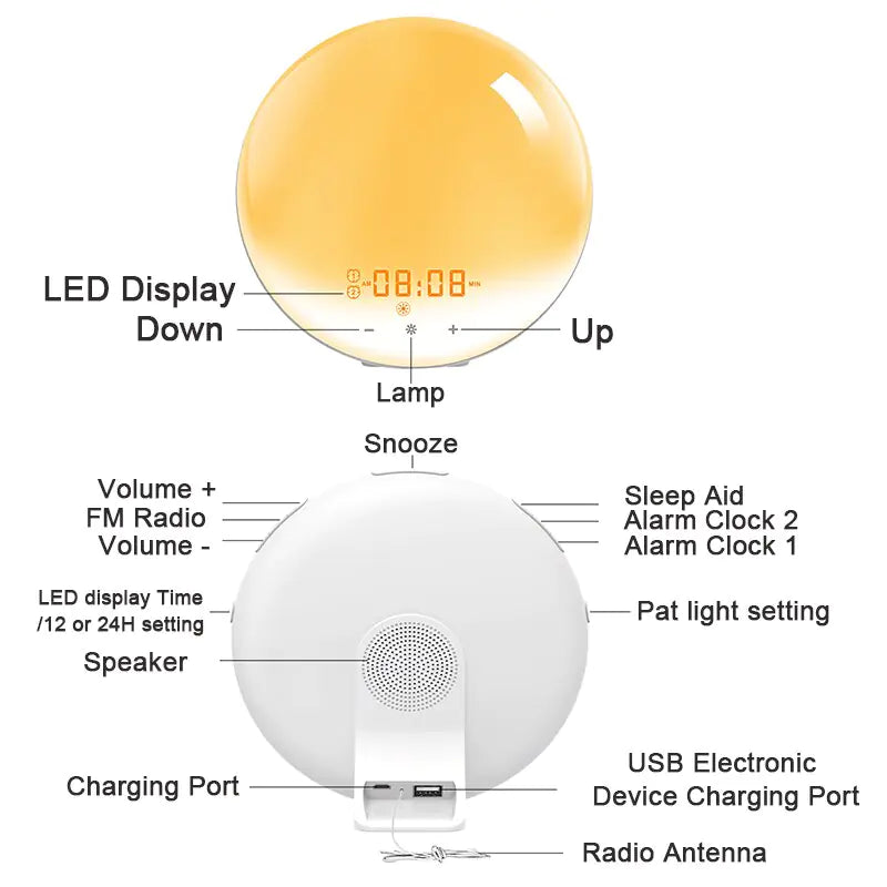 Smart Digital Sunrise Alarm Clock