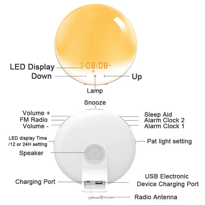 Smart Digital Sunrise Alarm Clock