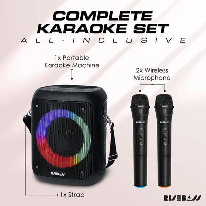 Risebass Portable Karaoke Machine