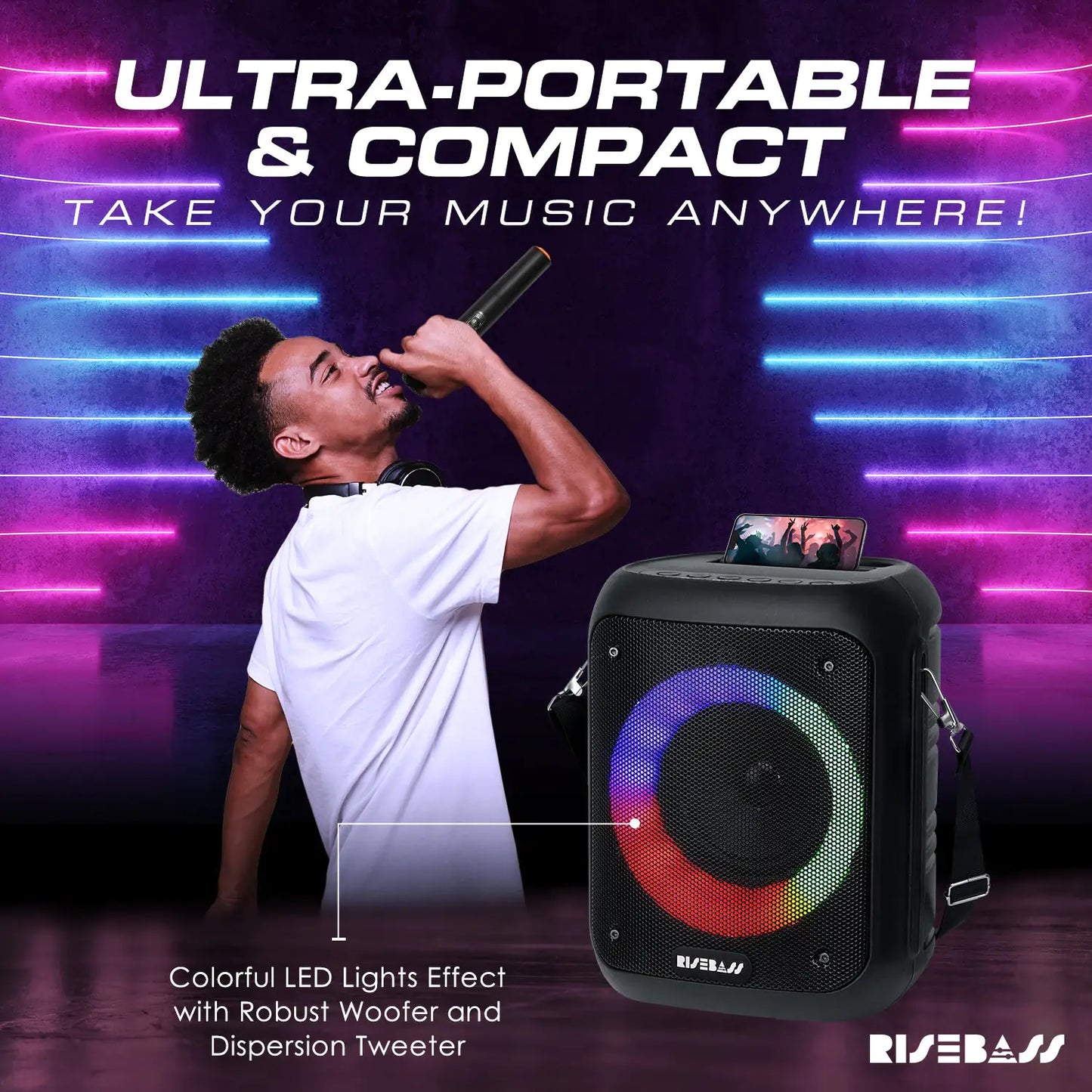 Risebass Portable Karaoke Machine